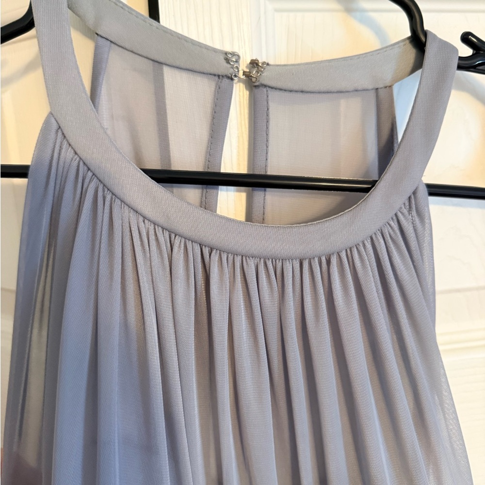 David's Formal Gray Halter Dress - Picture 6 of 9